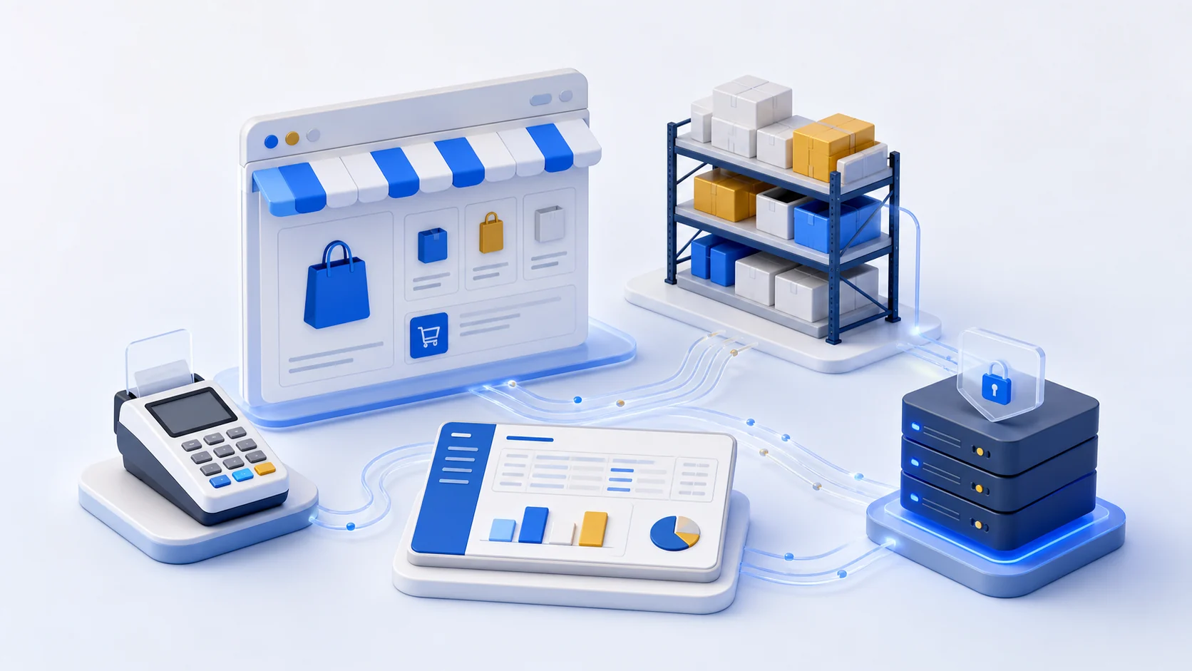 فروشگاه، صندوق، انبار و سرور یکپارچه در SDCommerce